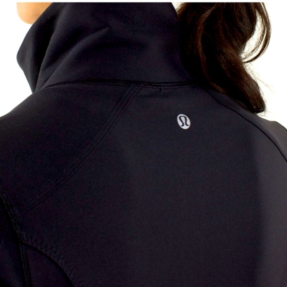 Lululemon Nice Asana Align Jacket Black/Pow Stripe Split Pea- Size 6 - Picture 12 of 12